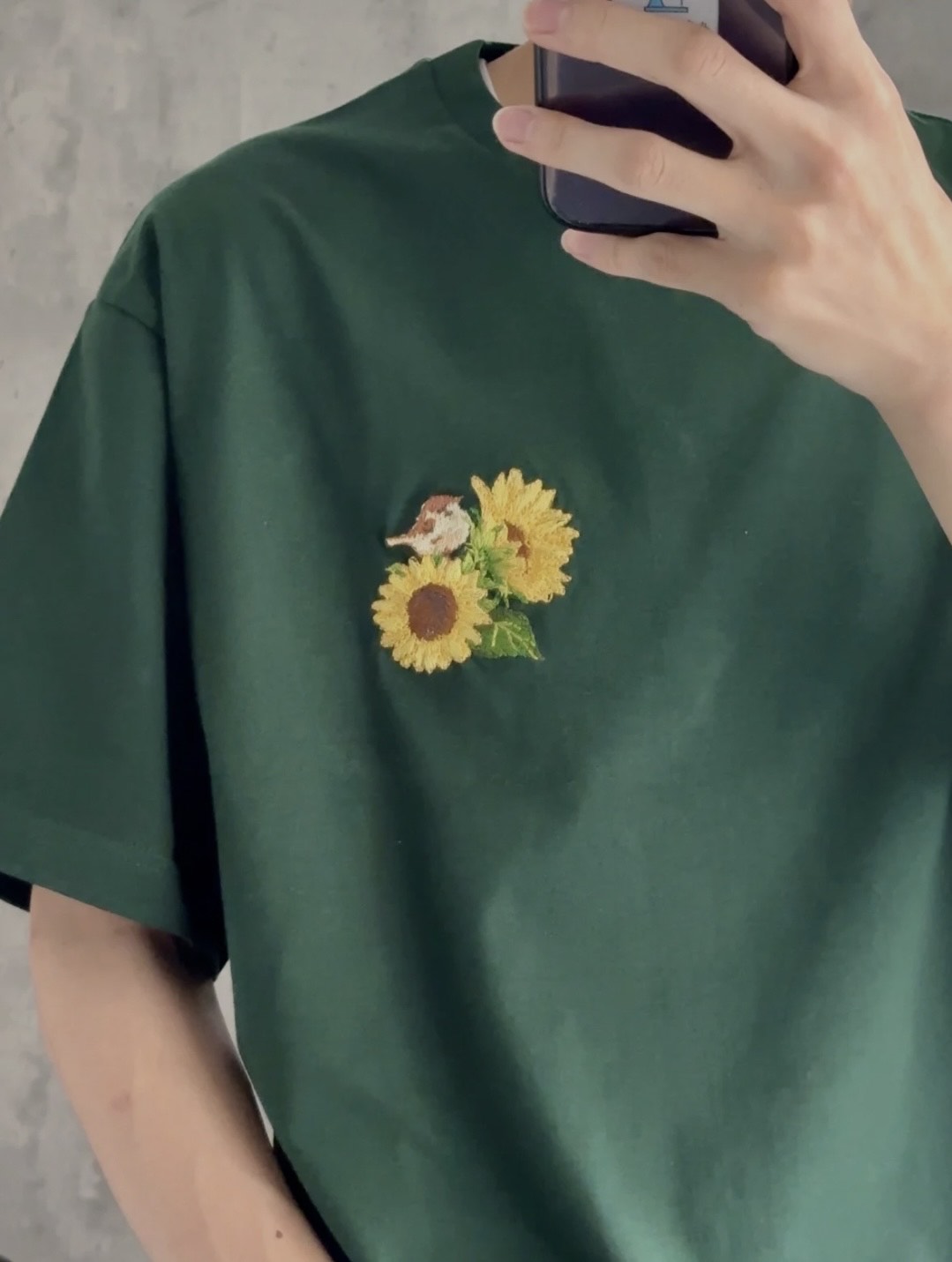 【新作】ひまわりと雀