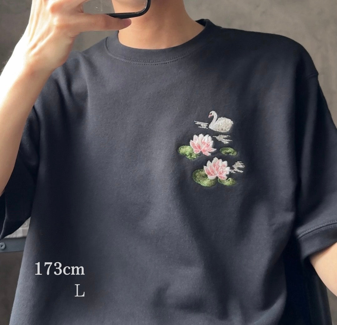 【新作】睡蓮と白鳥