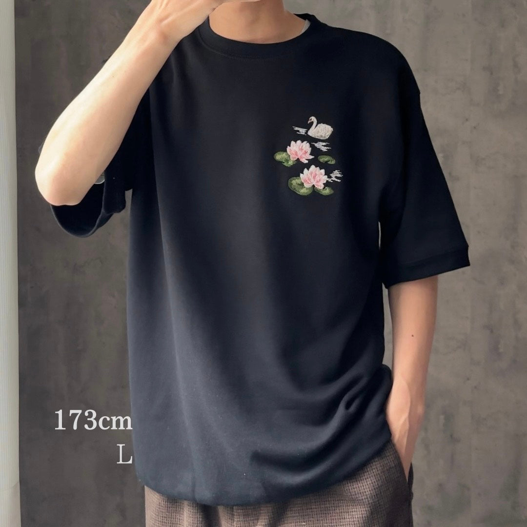 【新作】睡蓮と白鳥