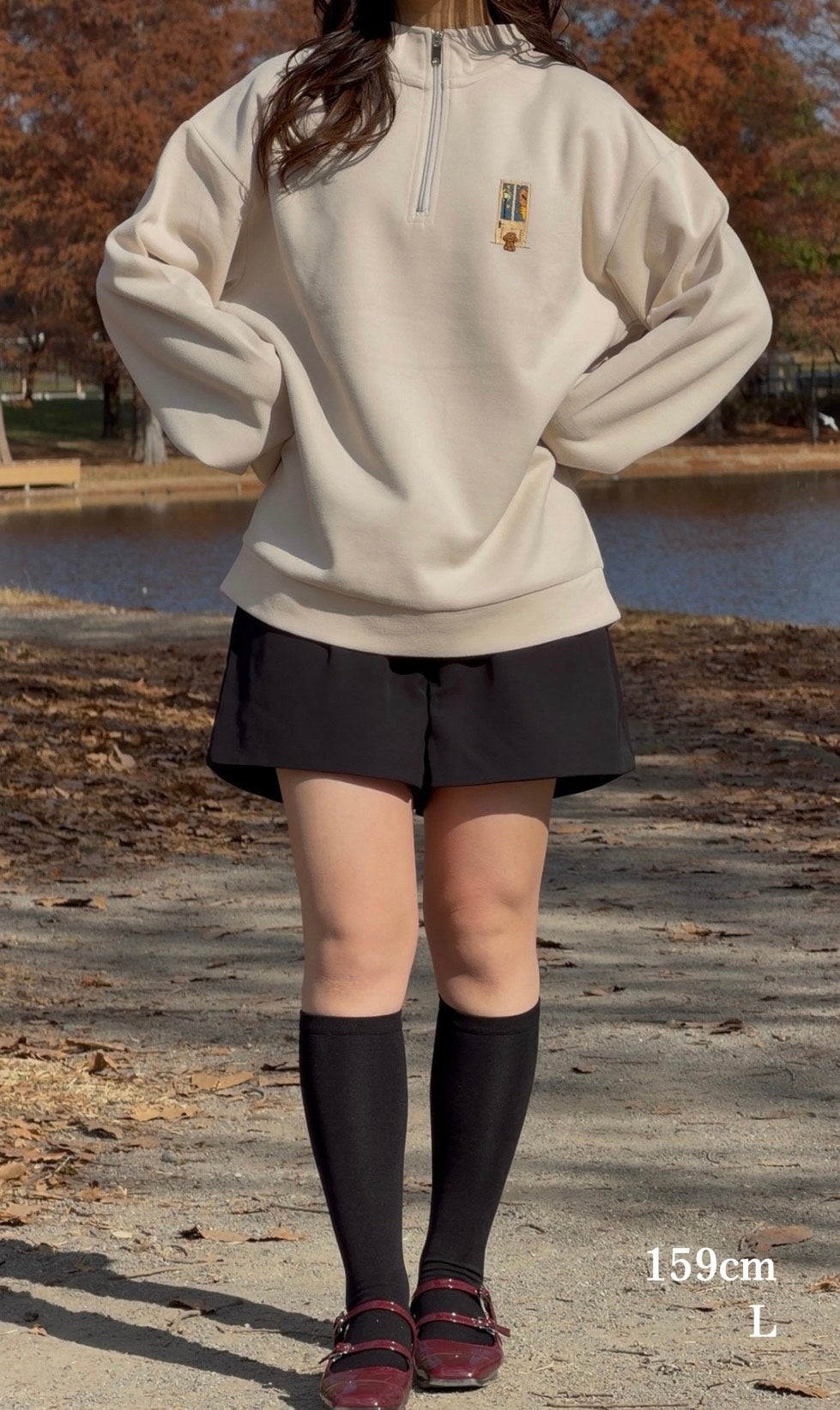 帰りを待つわんこのハーフジップ