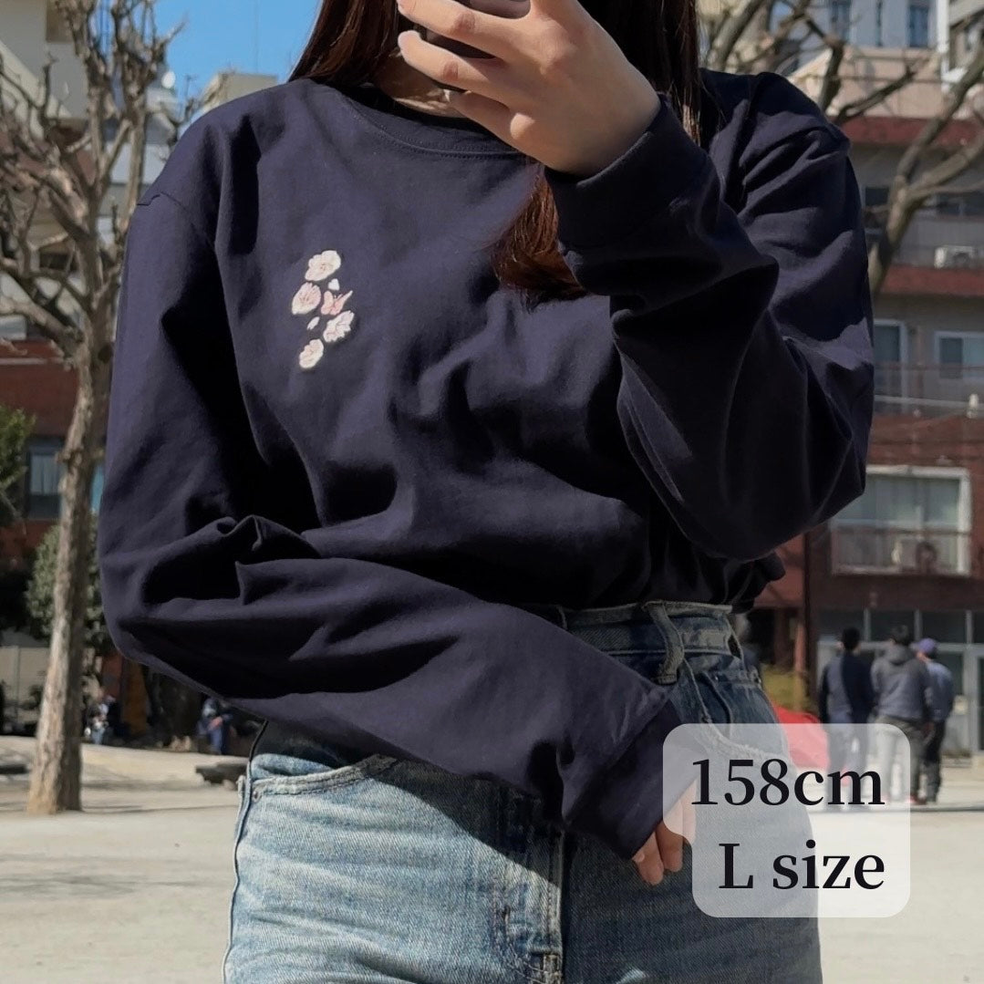 春を探す蝶（長袖）