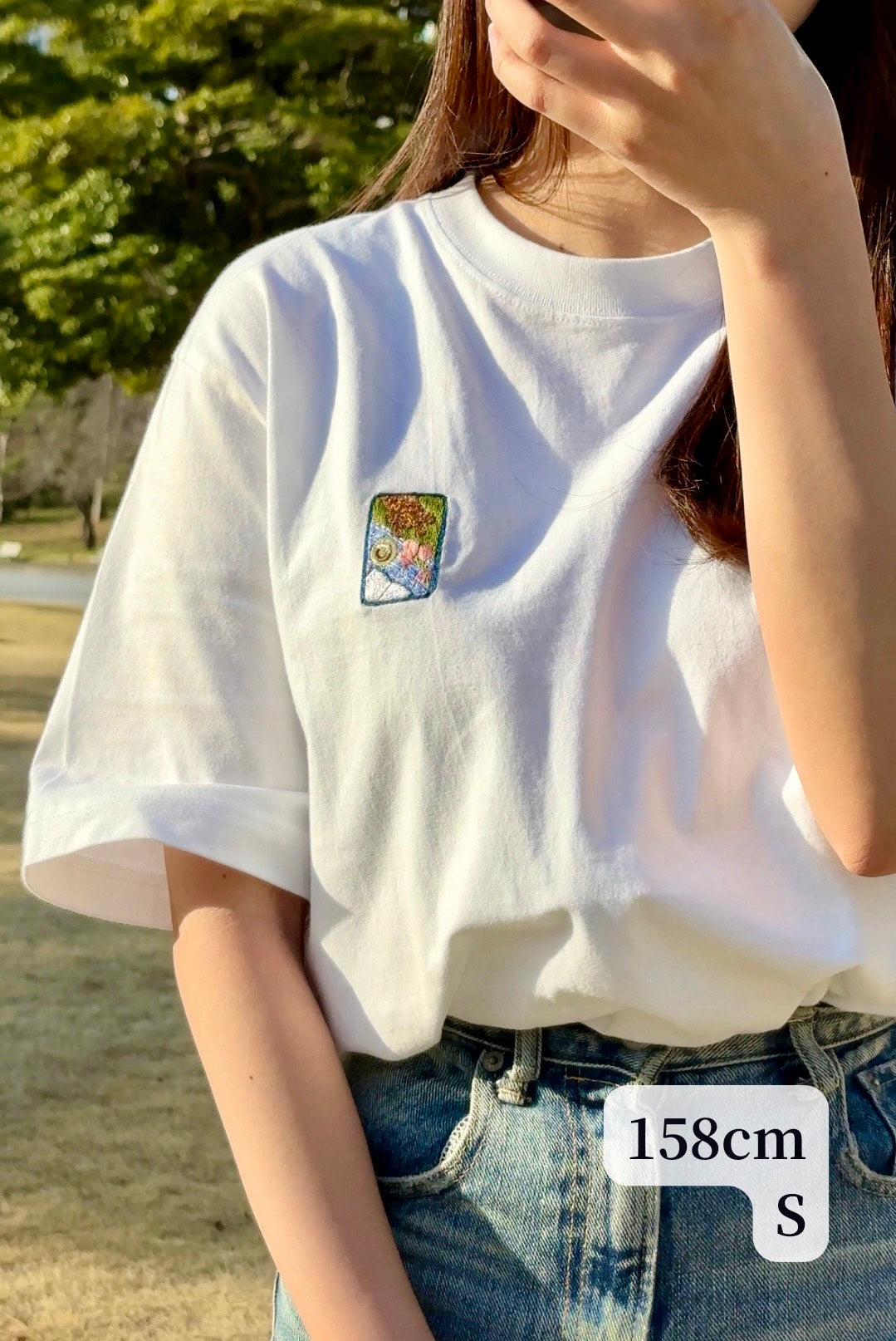 ドーナッツを狙うわんこ（半袖）