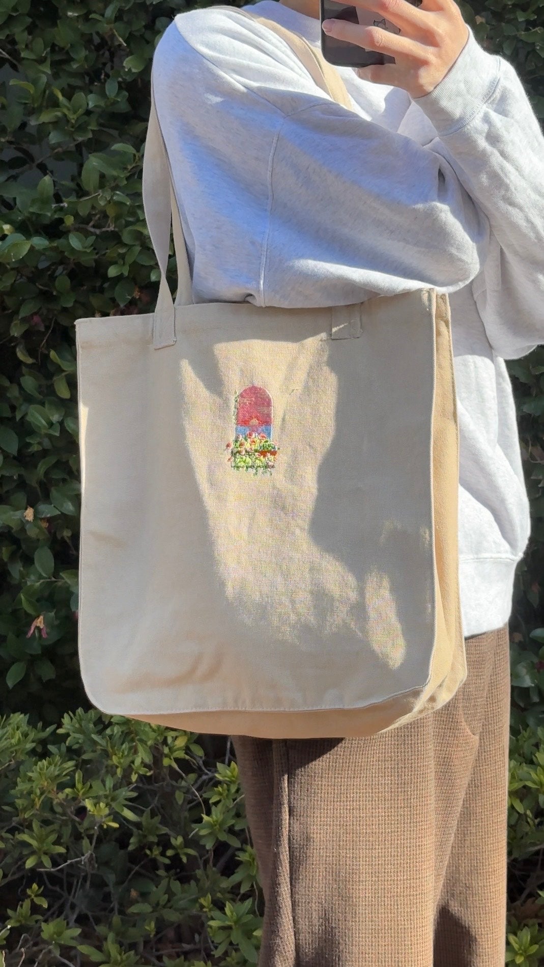 夕日のベランダ