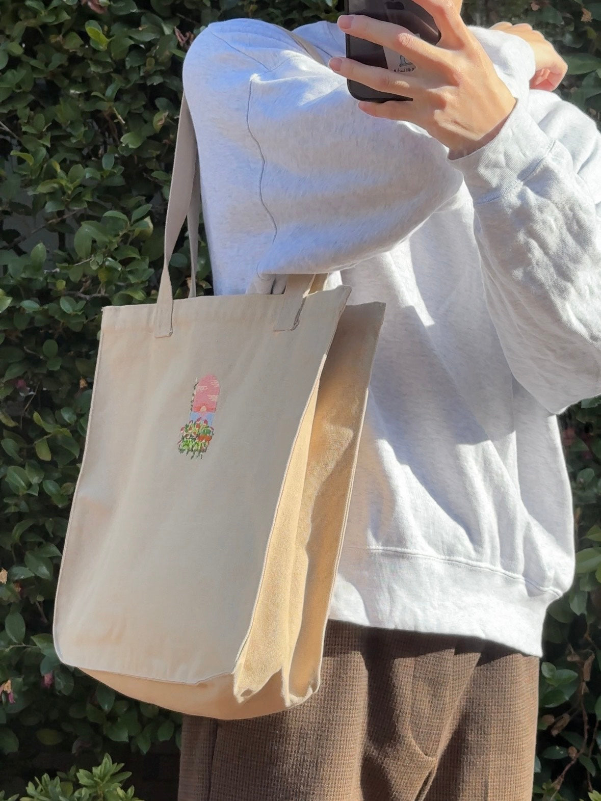 夕日のベランダ