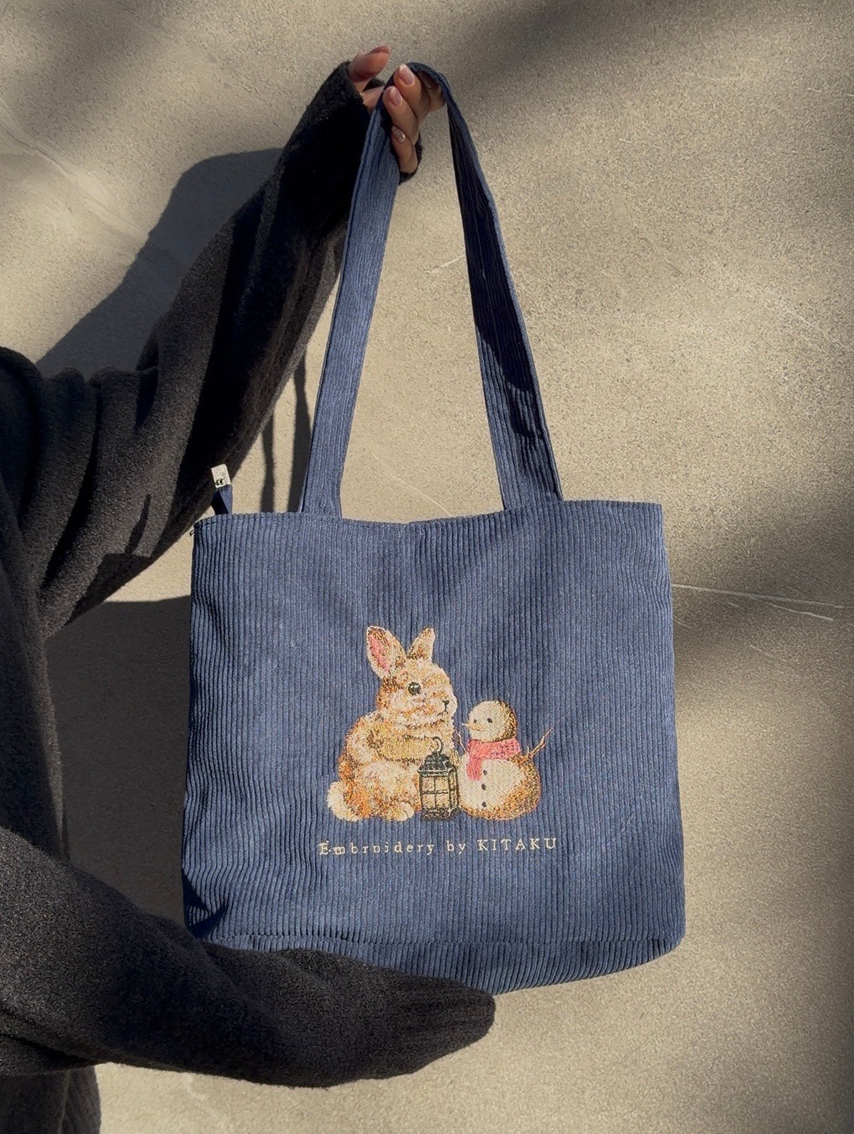雪うさぎトートバッグ