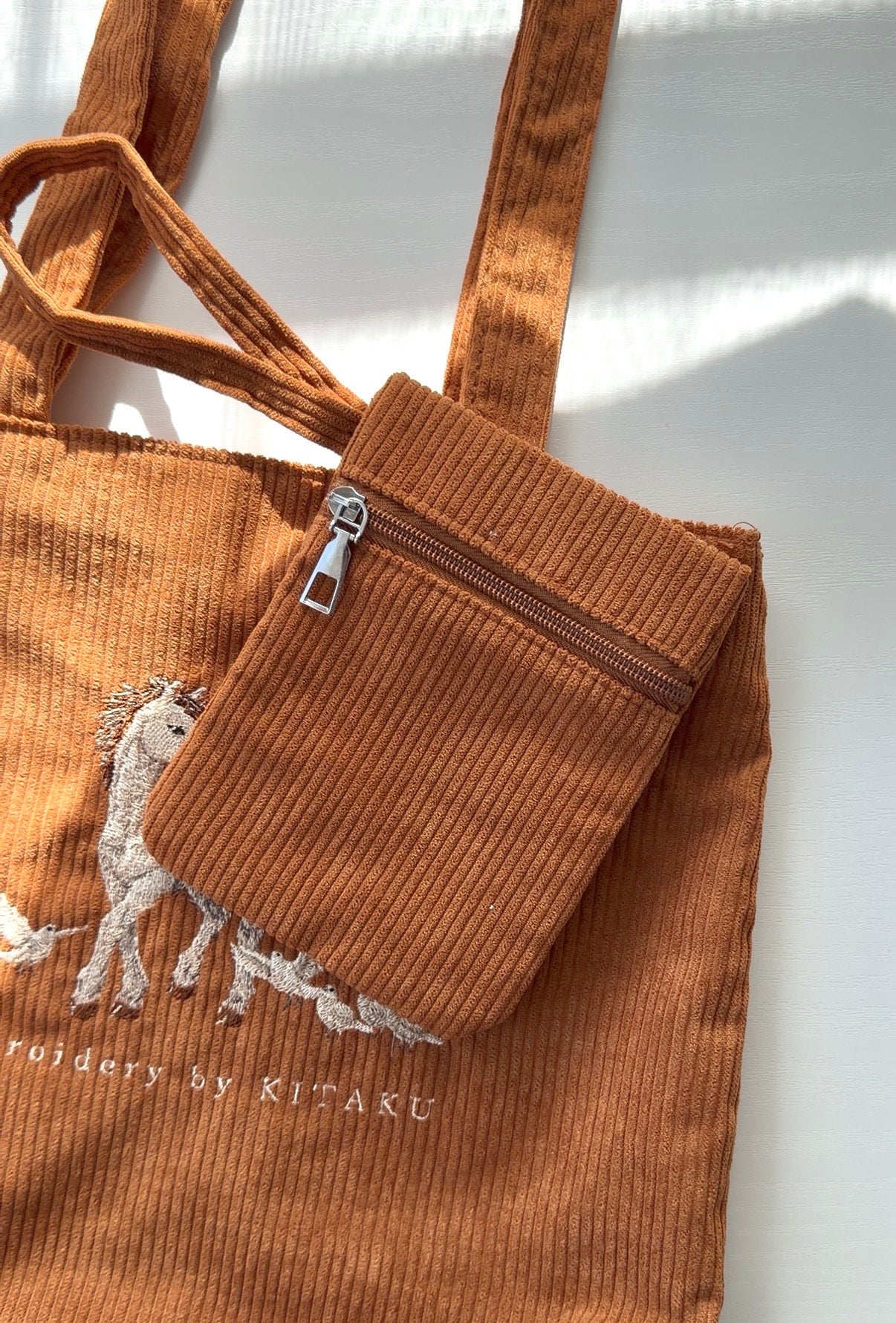 小鳥と白馬のトートバッグ