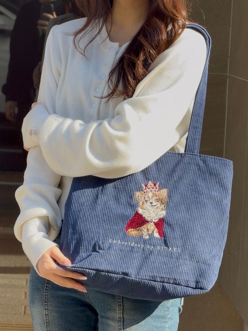 王様チワワのトートバッグ