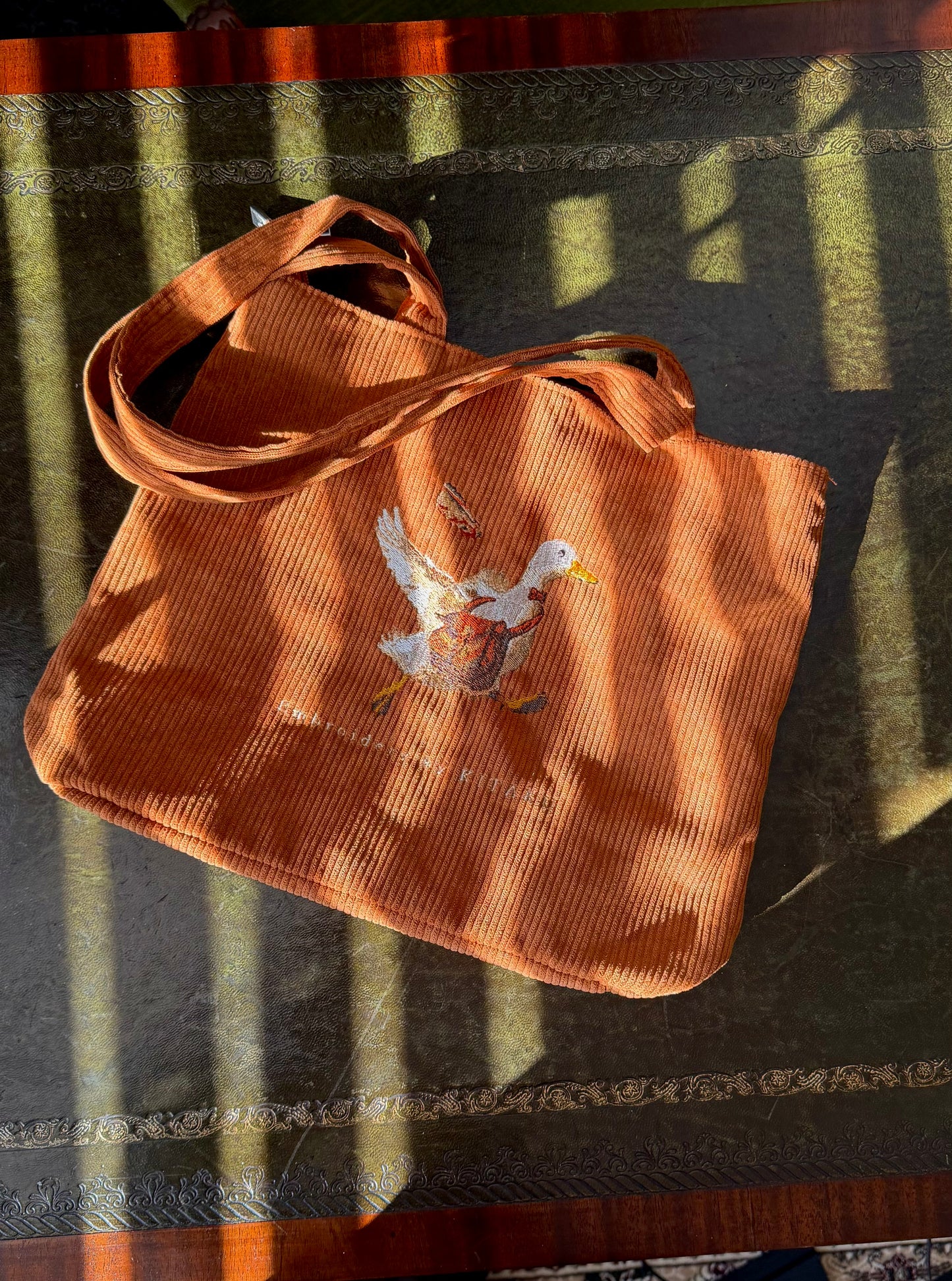 通勤ダックのトートバッグ