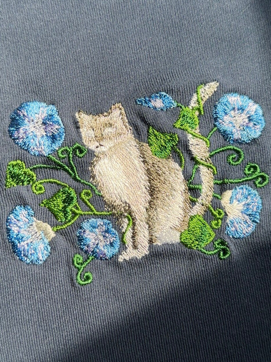 【新作】朝顔と猫