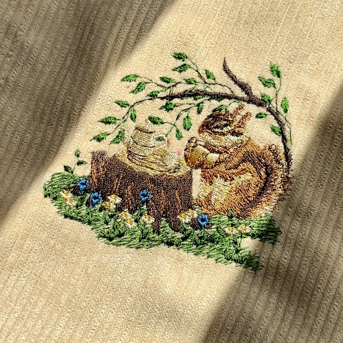 リスのティータイム