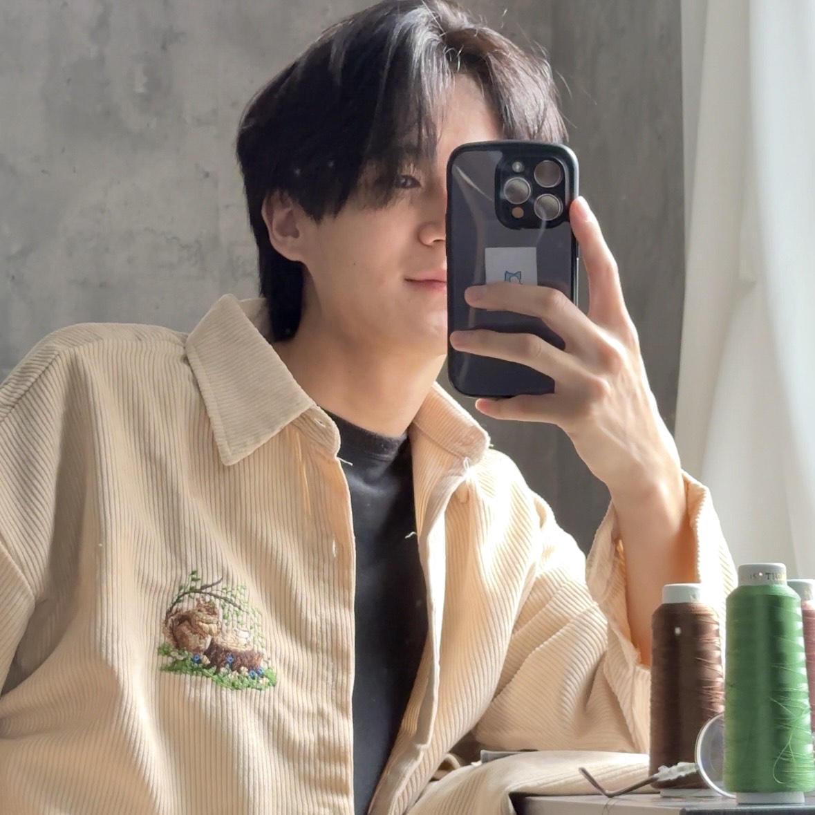 リスのティータイム