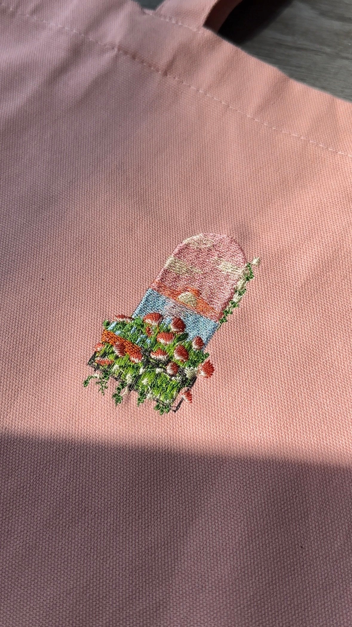 夕日のベランダ