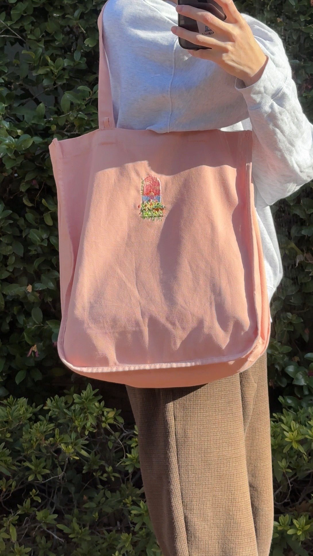 夕日のベランダ