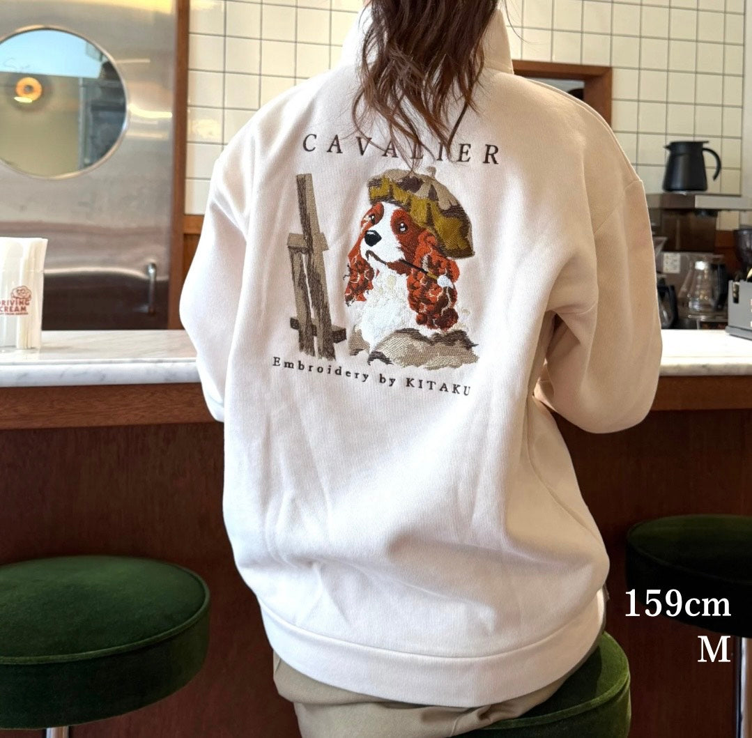 キャバリア画伯のハーフジップ