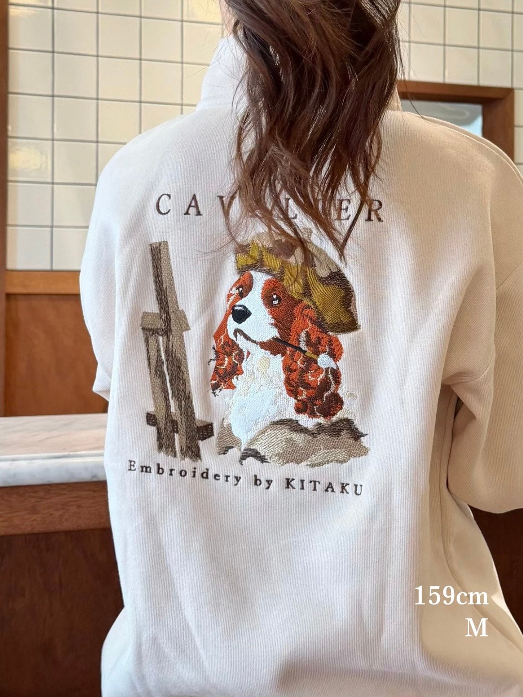 キャバリア画伯のハーフジップ